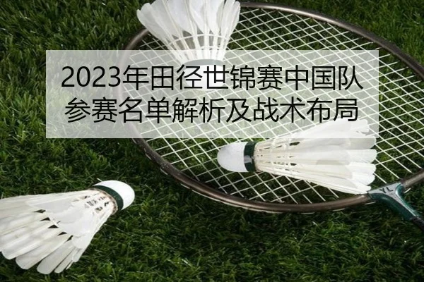 2023年田径世锦赛中国队参赛名单解析及战术布局